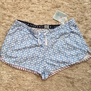NWT Elephant Print Pajama Shorts